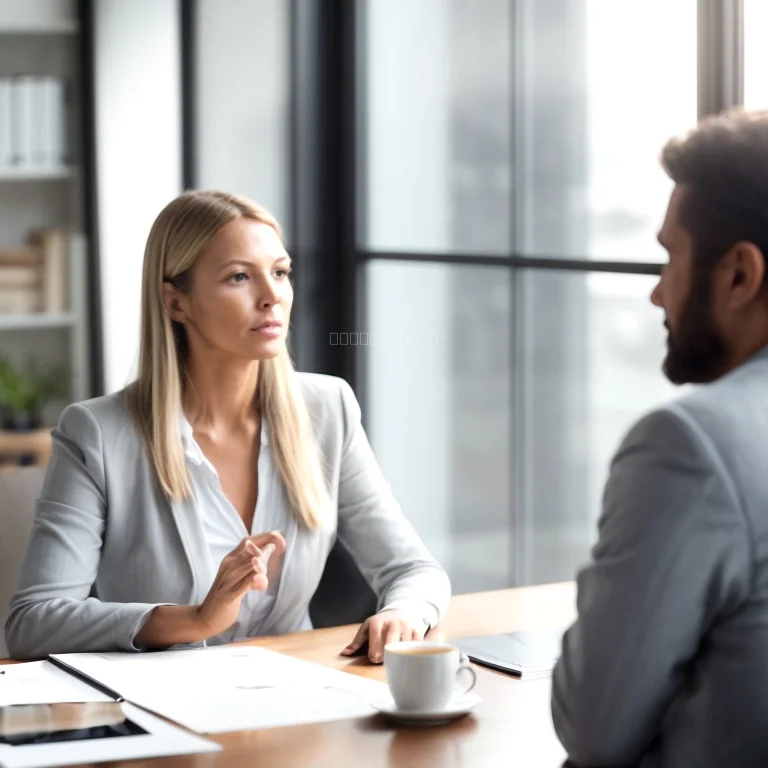 One-to-one executive coaching meeting